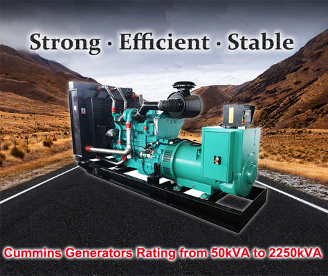 المياه الصغيرة المبردة 110 كيلوواط 137.5 كيلوواط 6 أسطوانات كومينز مولد الديزل