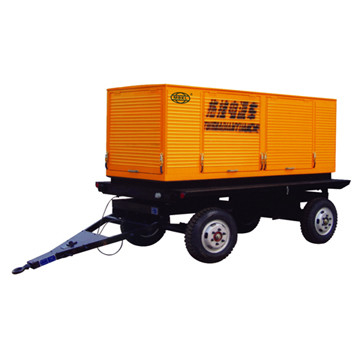 سعر جيد نوع المقطورة الصامتة YND485ZLD مولد الديزل 36kva 20kw الانترنت
